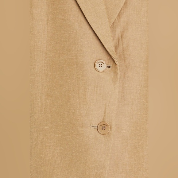 Sandro Slub Woven Linen Blazer - Picture 4 of 4